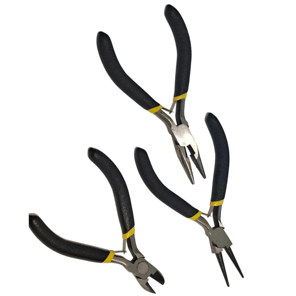 Kit 3 Alicates De Joias, Bijuerias, Artesanato Pescaria, Jardinagem super resistente