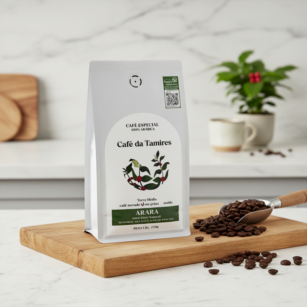 Café Especial em Grãos 250g notas Melaço e Açucar Mascavo