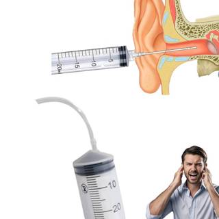 Seringa Adaptada para Lavagem de Ouvido 60mL Lavagem de Orelha em Oferta na Shopee