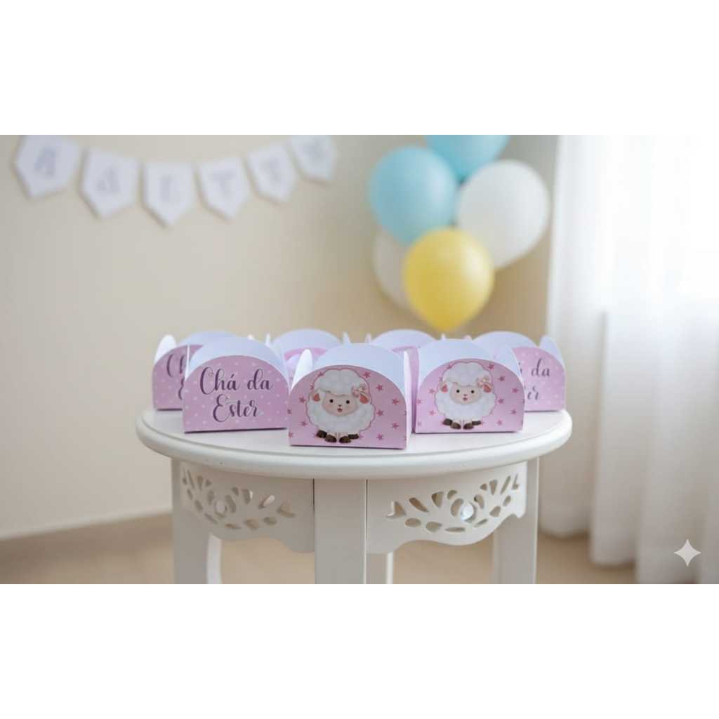 Envio Rapido- Forminha de docinhos personalizada Ovelhinha rosa| festa infantil| qualquer tema| lembrancinha aniversário