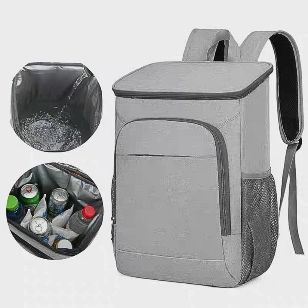 Mochila Térmica Cooler Capacidade 23L Impermeável Portátil Piquenique Quente Frio