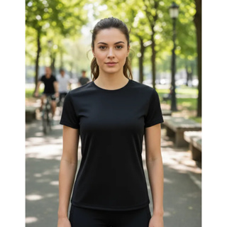 Camiseta BabyLook Manga Curta DryFit Academia Feminina em Oferta na Shopee