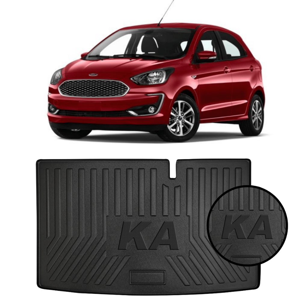 Protetor de Porta Mala Ford Ka Hatch 2015 2016 2017 2018 2019 2020 2021 2022 a 2024 Tapete Bandeja