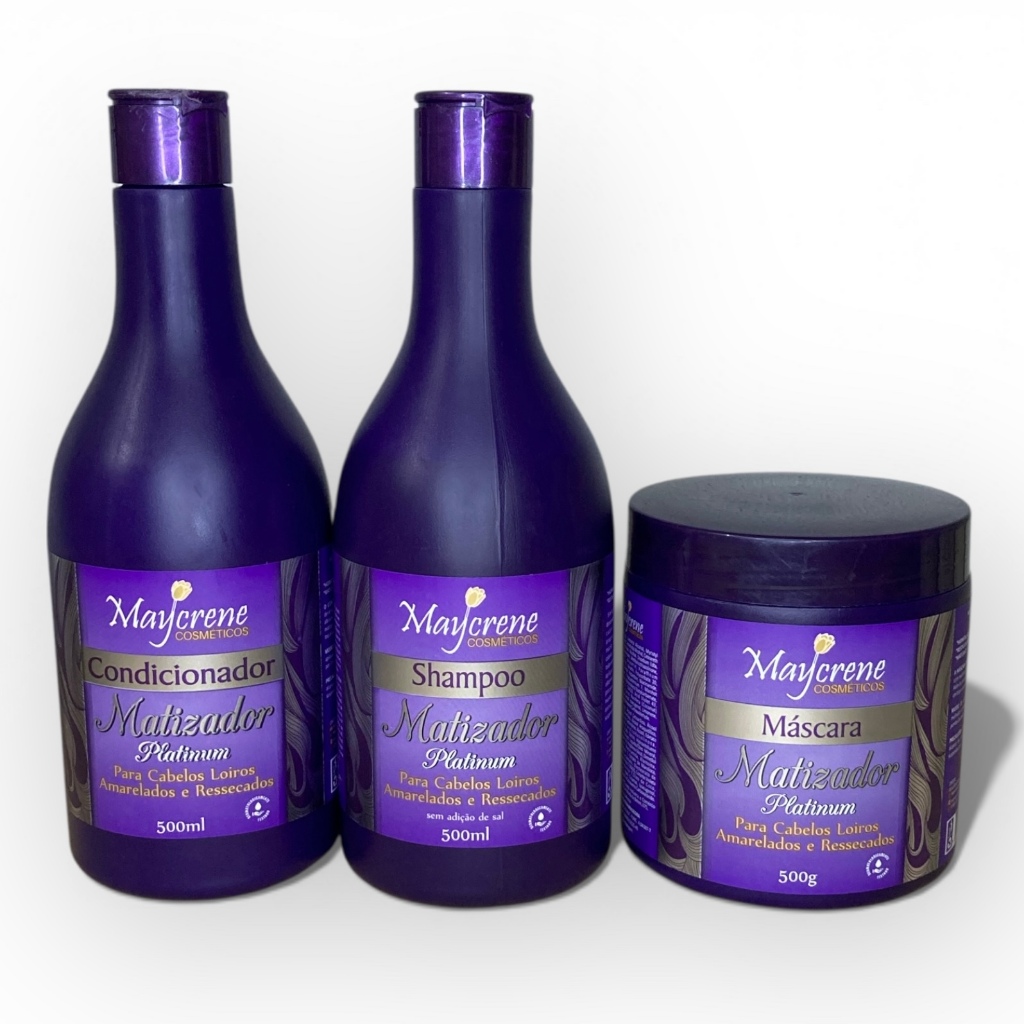 KIT MATIZADOR MAYCRENE SHAMPO - CONDICIONADOR E MASCARA DE TRATAMENTO