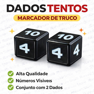 Kit com 2 Tentos Dados Marcadores de Truco em Oferta na Shopee