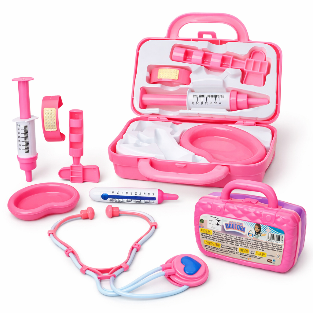 Maleta Doutor Doutora De Brinquedo Faz De Conta Presente Colorido Com Várias Peças Versátil Infantil em Oferta na Shopee