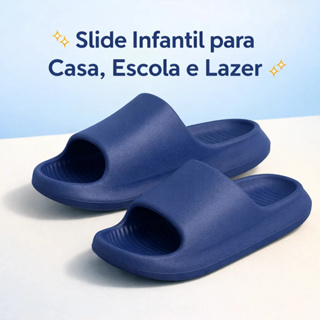 Sandalia Slide Chinelo Lisa Infantil Menina Menino Criança Dia a Dia Confortável Macio EVA Nuvem em Oferta na Shopee