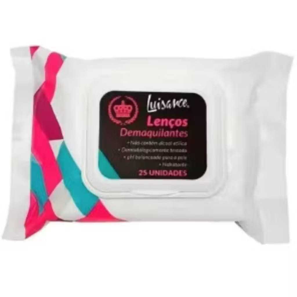 Lenços Demaquilantes Luisance | Remove Maquiagem | Limpeza Facial Prática | Hidrata e Refresca | Uso Diário