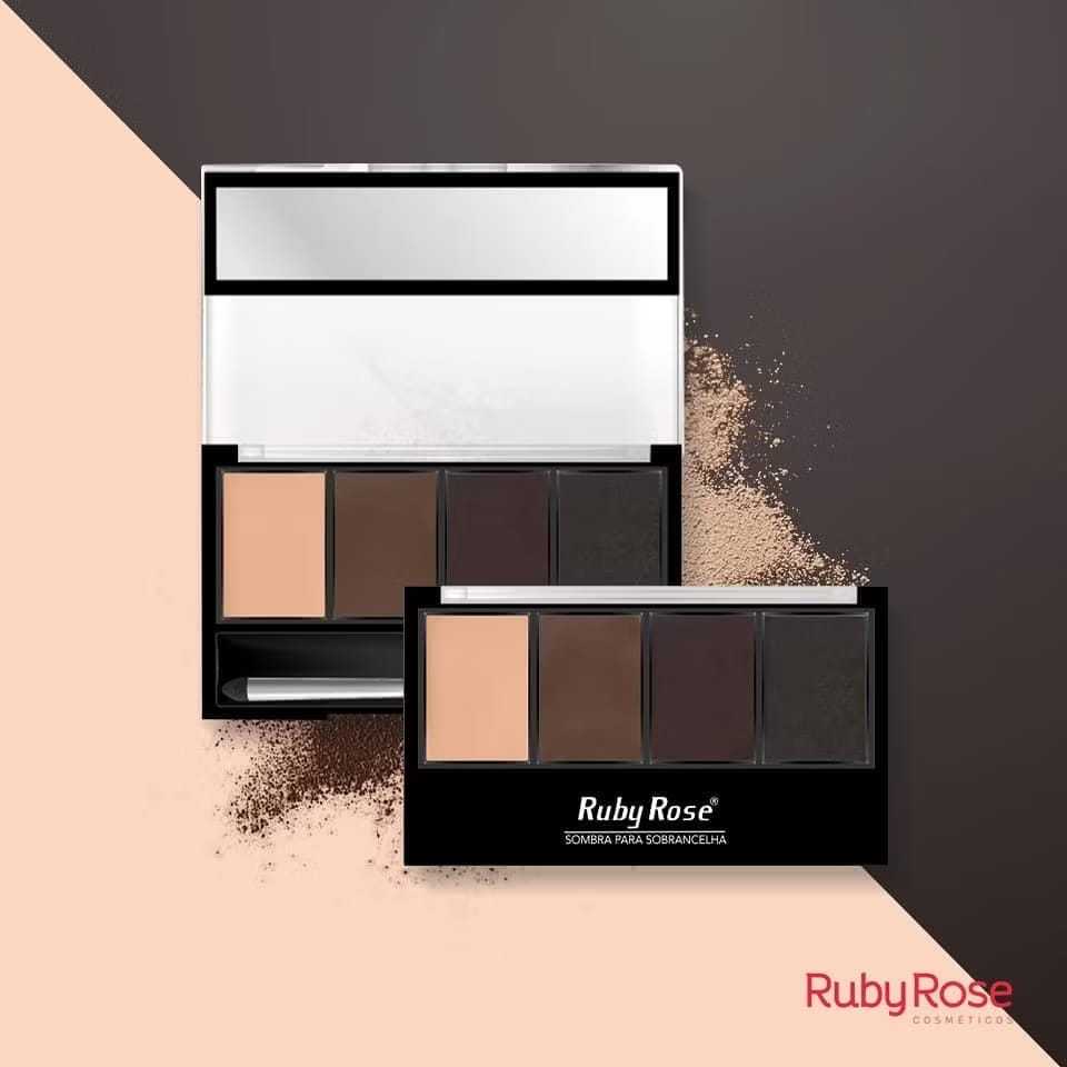 Sombra para Sobrancelhas Ruby Rose HB9354 | Preenchimento Natural | Acabamento Profissional | Longa Duração