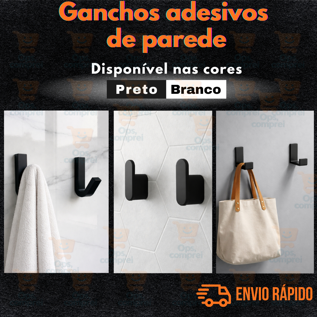 Gancho Pendurador Sem Furo Multiuso Bolsa Toalha Banheiro em Oferta na Shopee