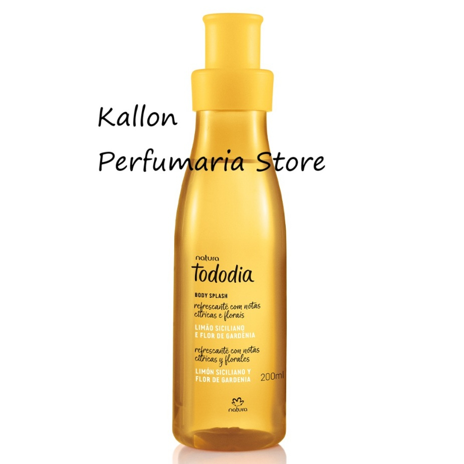 Body Splash Limão Siciliano e Flor de Gardênia 200 ml,Tododia, Natura Cosméticos, Feminino