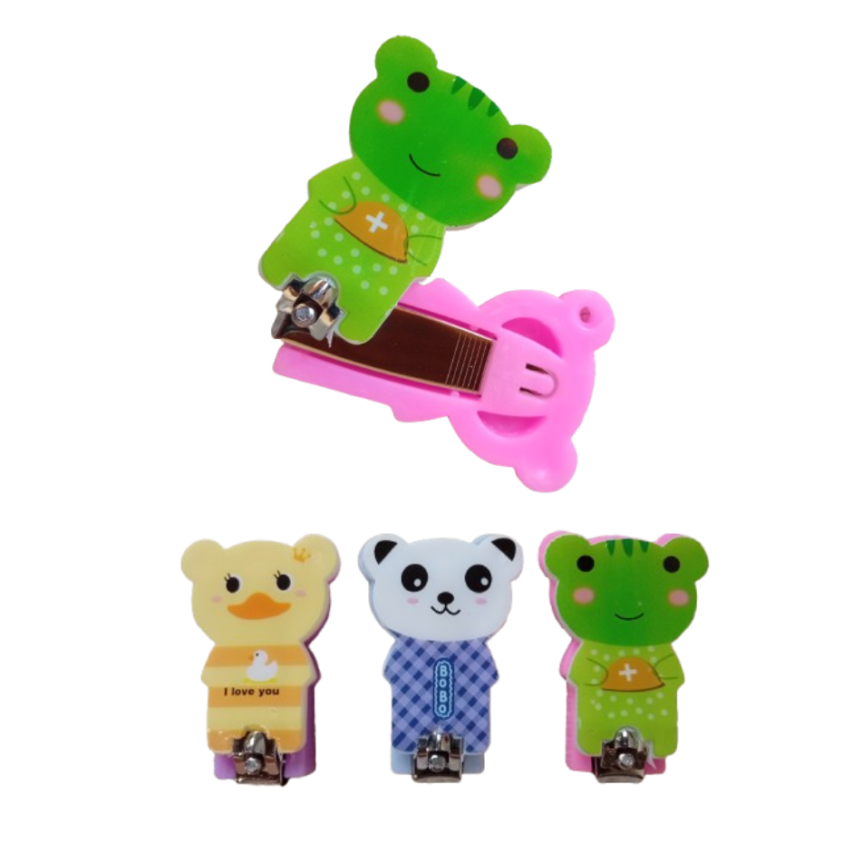 Cortador De Unha Infantil | Cortador De Unha Capa De Bichinho | Kit Higiêne Bebê | Cortador De Unha Bebê Seguro
