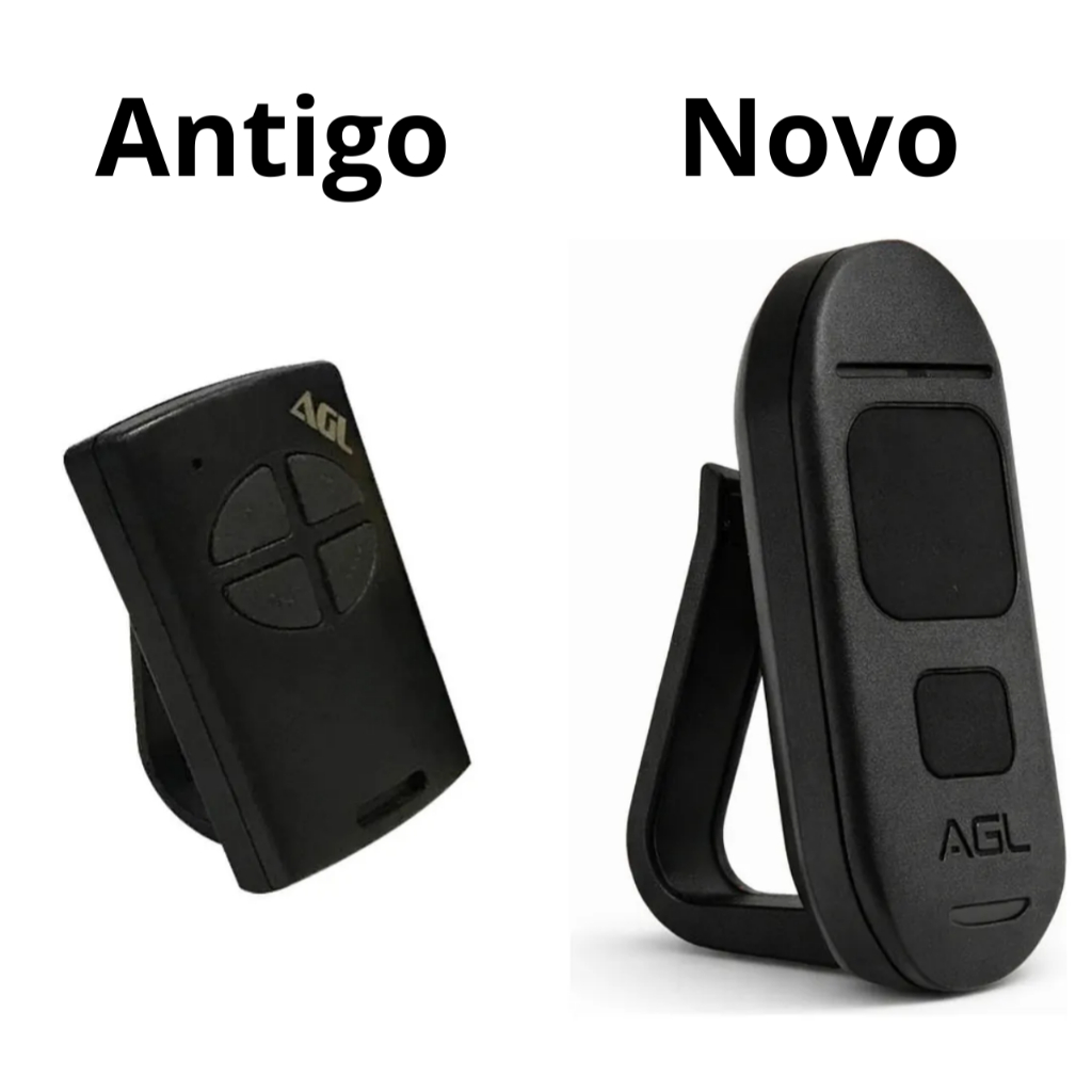 Kit 2 Controle Portão Rádio Transmissor 433,92mhz Agl Alarme
