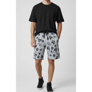 Bermuda Moletom Masculina Estampa Caveira