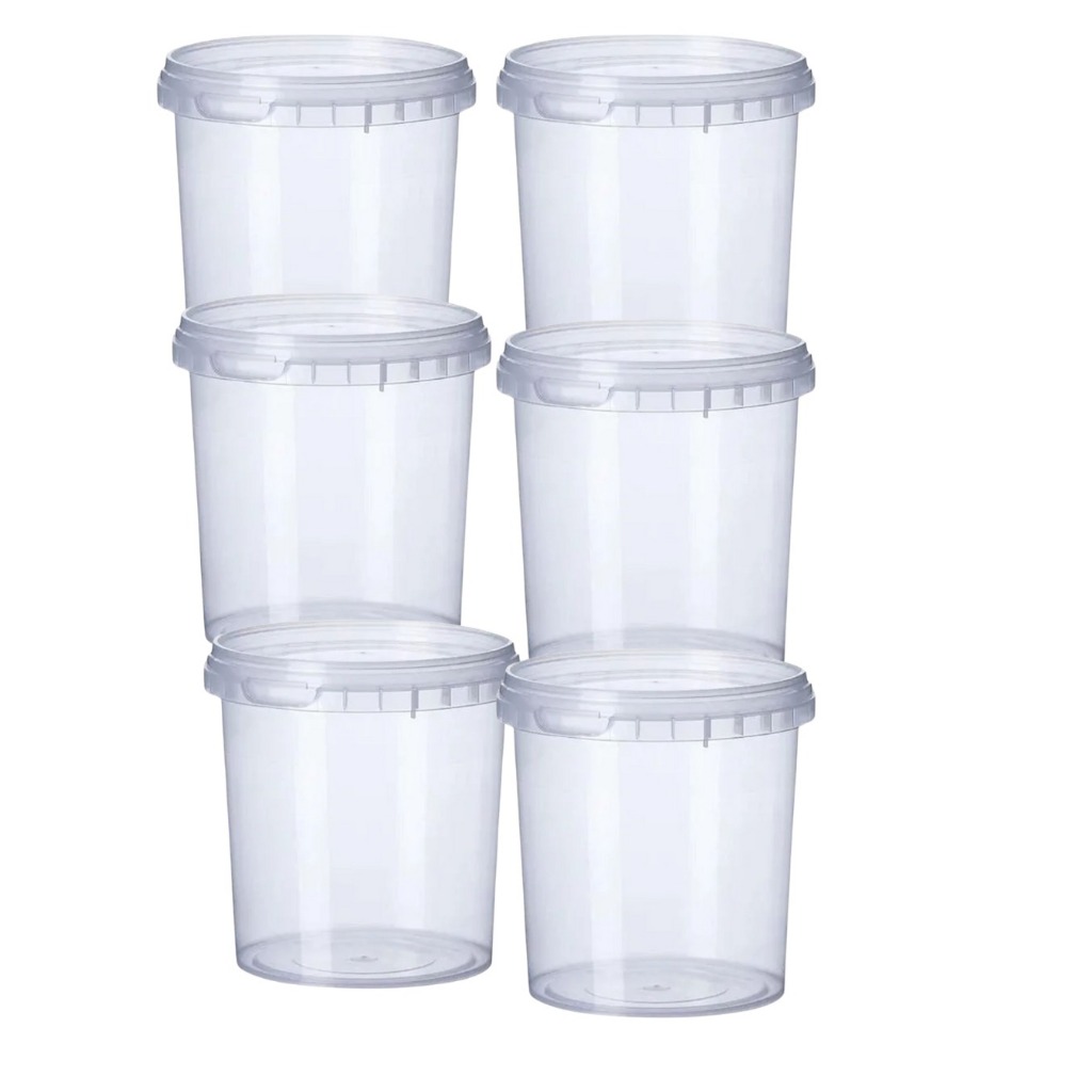 50 un Pote Plástico Premium Redondo 220 ml com Tampa Lacre Bolo no Pote