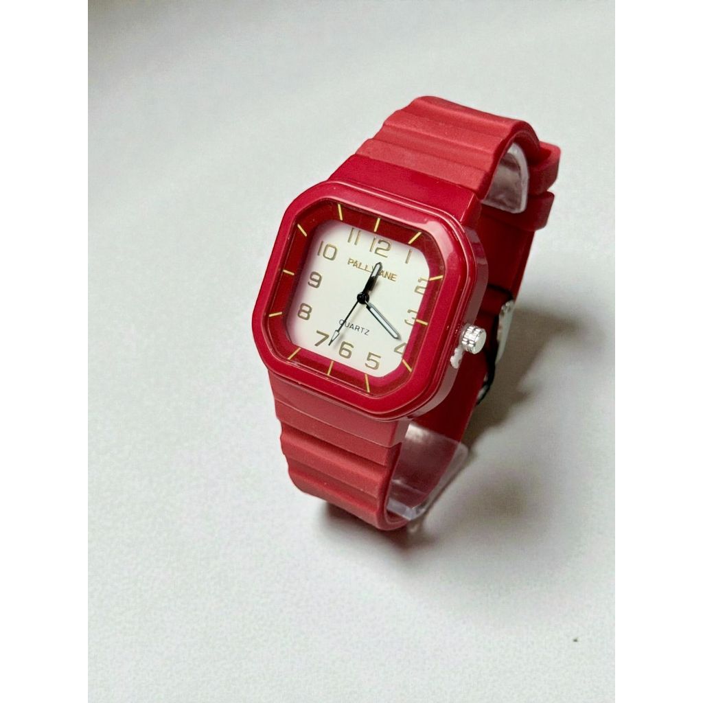 Relógio Unissex Quadrado Quartz À Prova D’Água Silicone 11 Cores Fashion em Oferta na Shopee