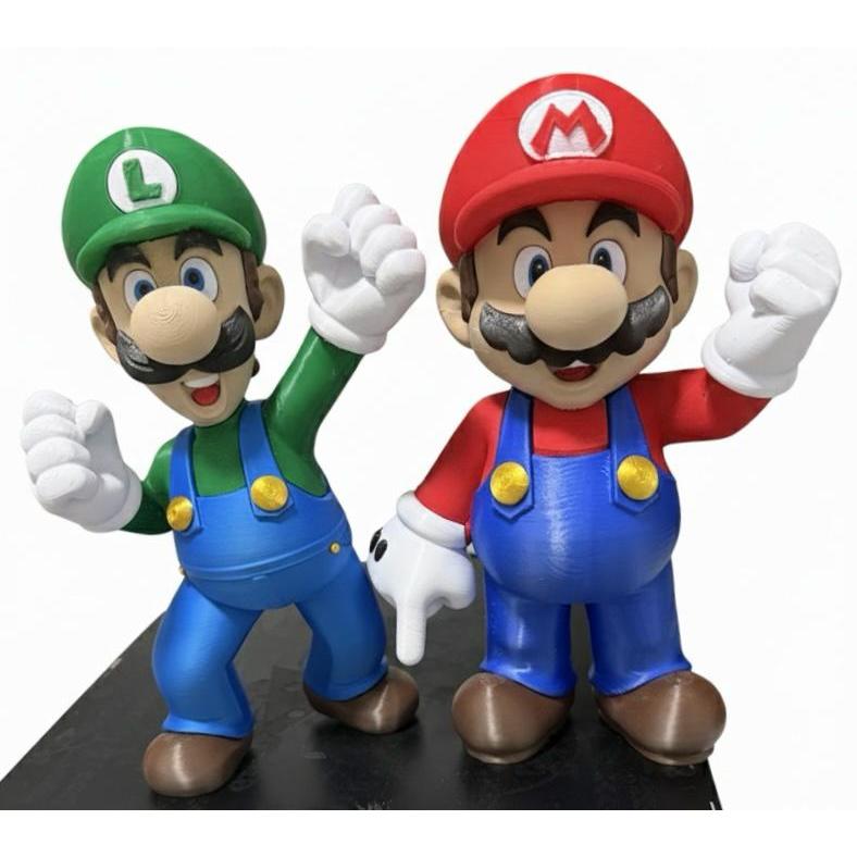 Action Figure Mario e Luigi 3D - Bonecos Colecionáveis - Kit ou Unidade em Oferta na Shopee