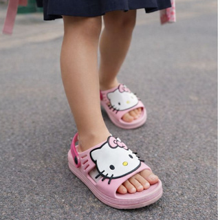 Sandália Papete Infantil Feminina Estilo Hello Gatinha Kitty Confortável Antiderrapante para Escola em Oferta na Shopee