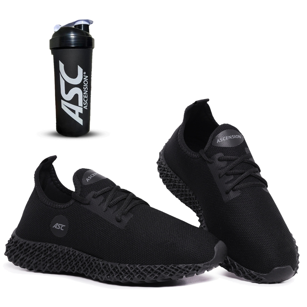 Tênis Masculino Musculação Crossfit e Treino Corrida Super Macio com Coqueteleira Exclusiva