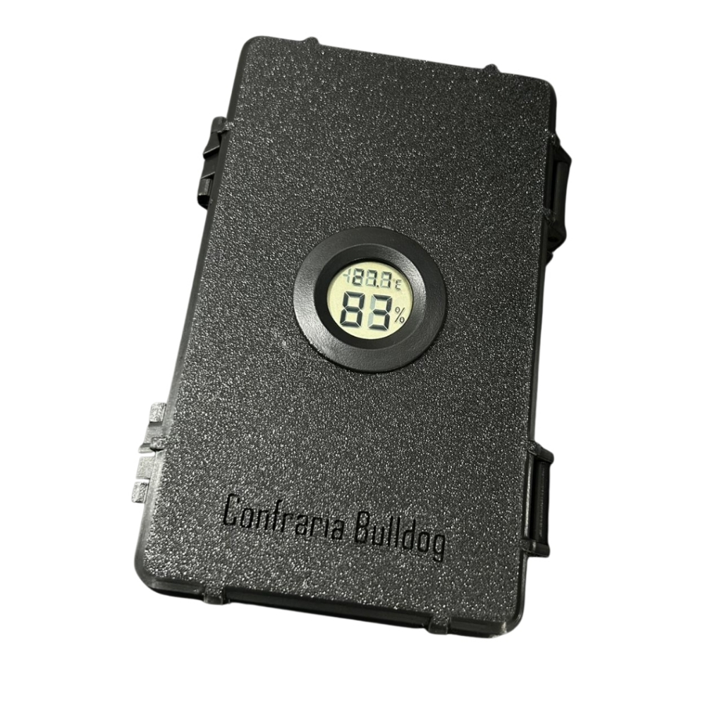 Caixa resistente com controle umidade e temperatura umidor char cubano