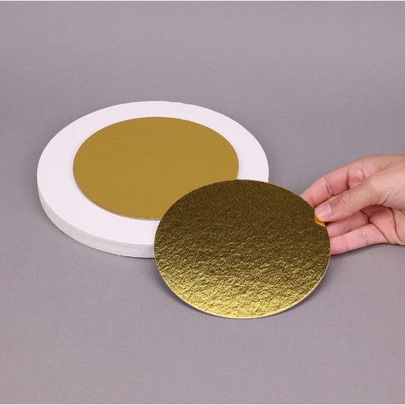 Kit Base Laminada Dourada Cake Board 10cm 15cm Para Páscoa Doce Bolo Sobremesa Confeitaria EMBALIKE em Oferta na Shopee