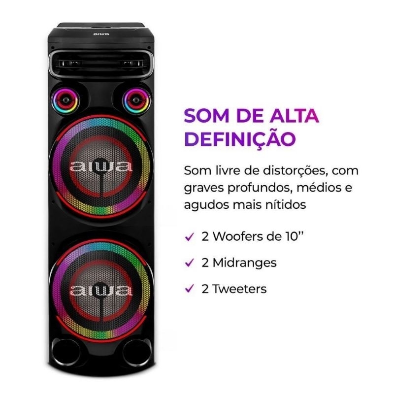 Torre De Som Aiwa Tw2-2 2300 rms