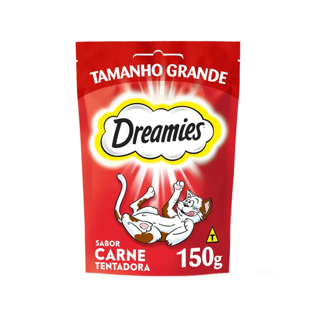 DREAMIES 150 GR TAMANHO GIGANTE PARA GATOS SABOR CARNE 150GR