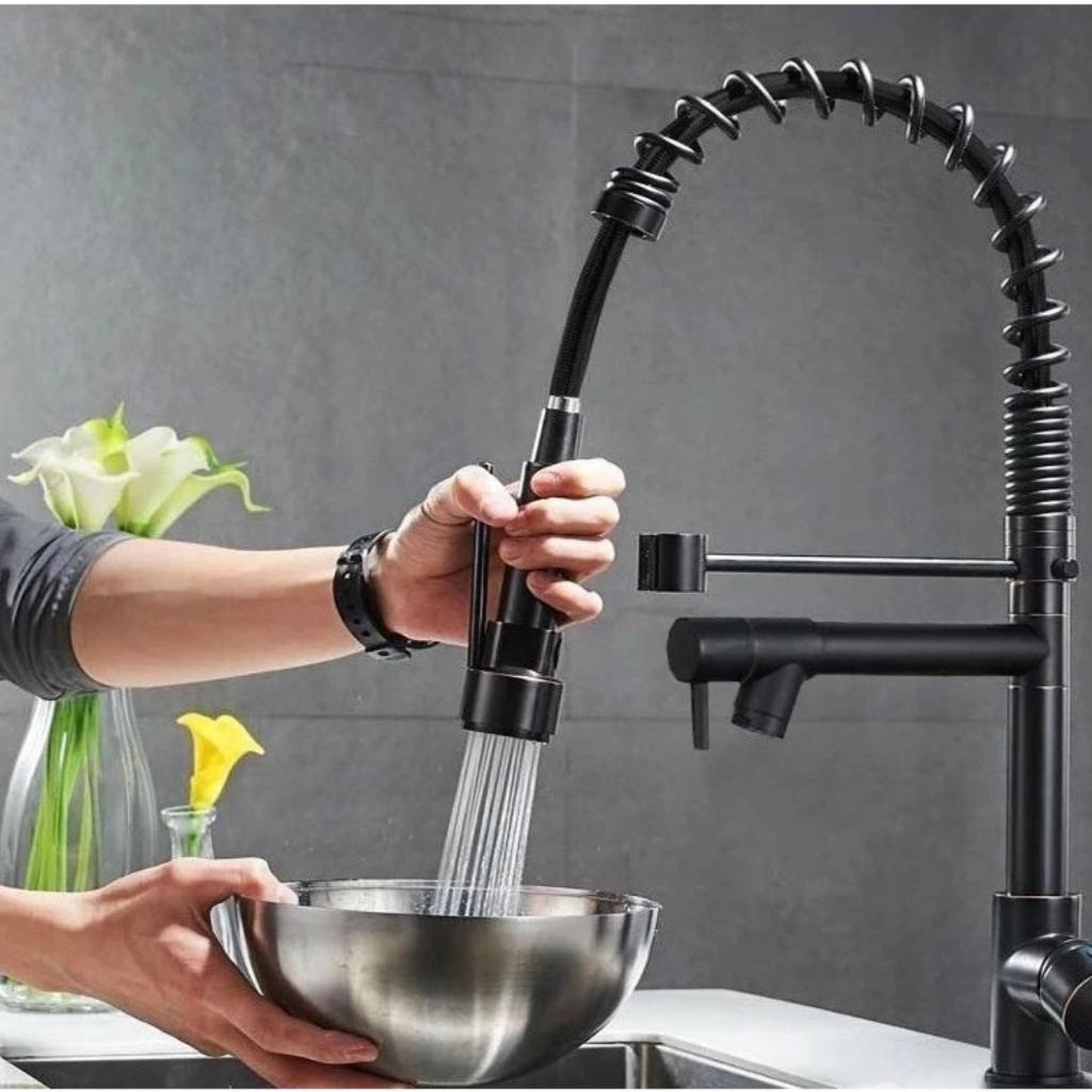 Torneira Cozinha Gourmet Com Misturador e Ducha Manual Duas Saídas