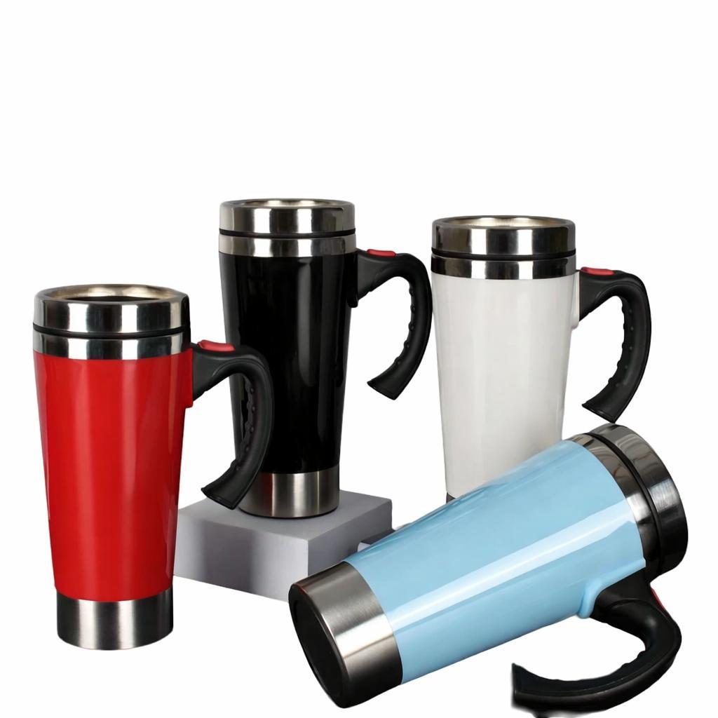 Caneca Térmica Elétrica com Mixer Automático Mistura Bebidas Quentes em Oferta na Shopee