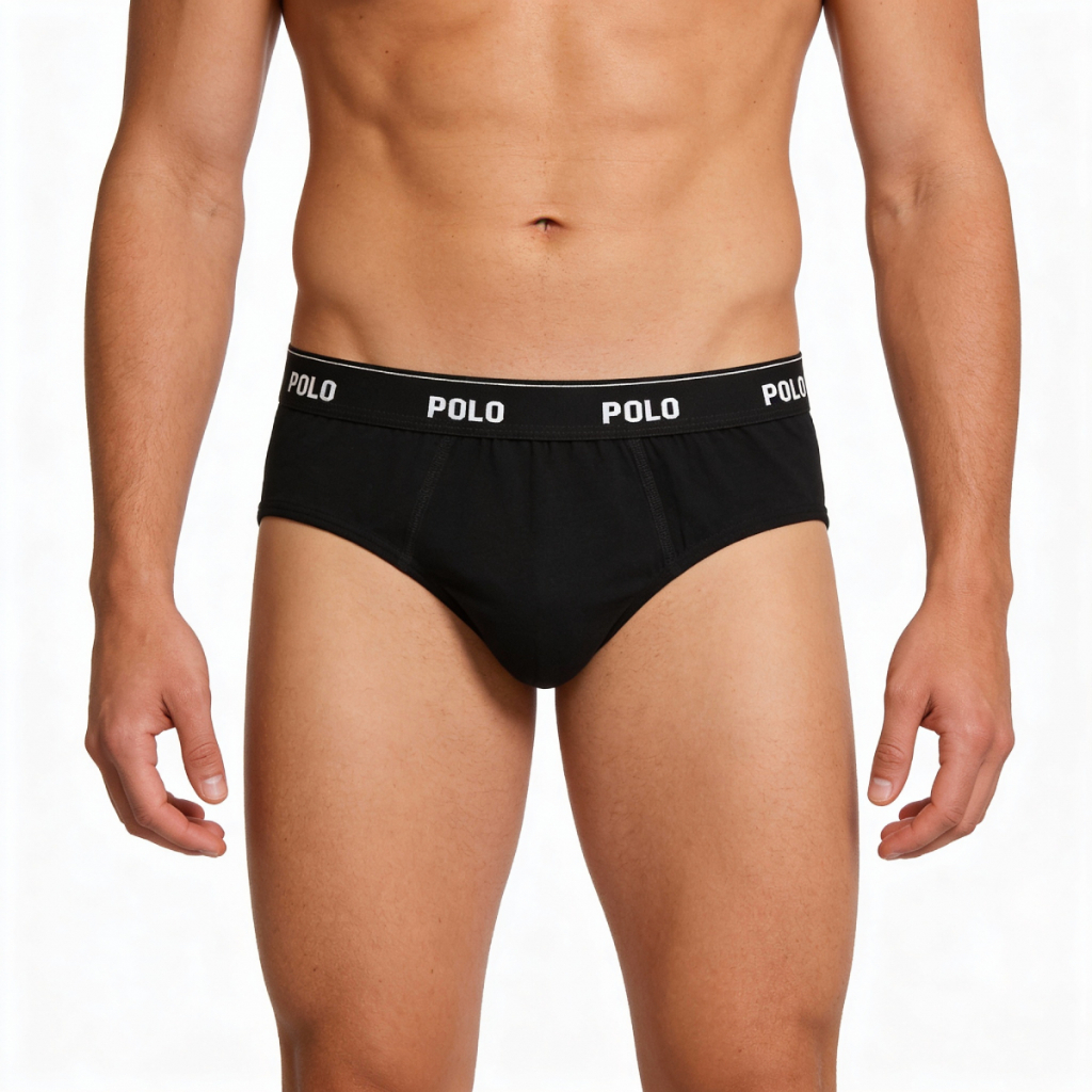 Kit 3 Cueca Slip Polo Star Cotton 100% Algodão Masculina Adulto Básica Simples Toque Suave em Oferta na Shopee