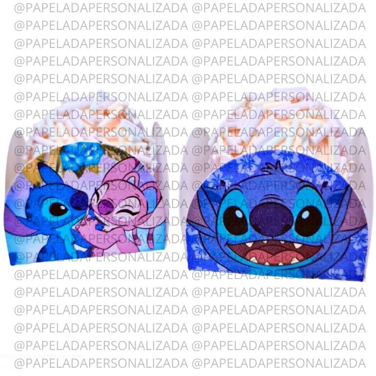 forminha de doce personalizada brigadeiro festa beijinho doces forma doce Stitch aniversário
