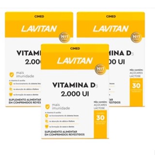 Lavitan Vitamina D3 2.000UI Suplemento alimentar c/30 comprimidos Cimed em Oferta na Shopee