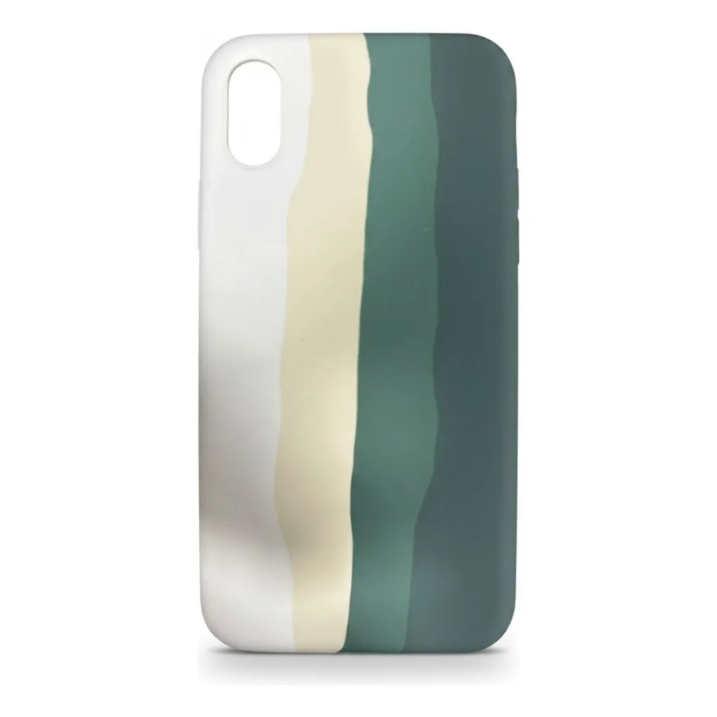 Capinha Colorida Sortidas Silicone Para Iphone X Xs Aleatório Colorido