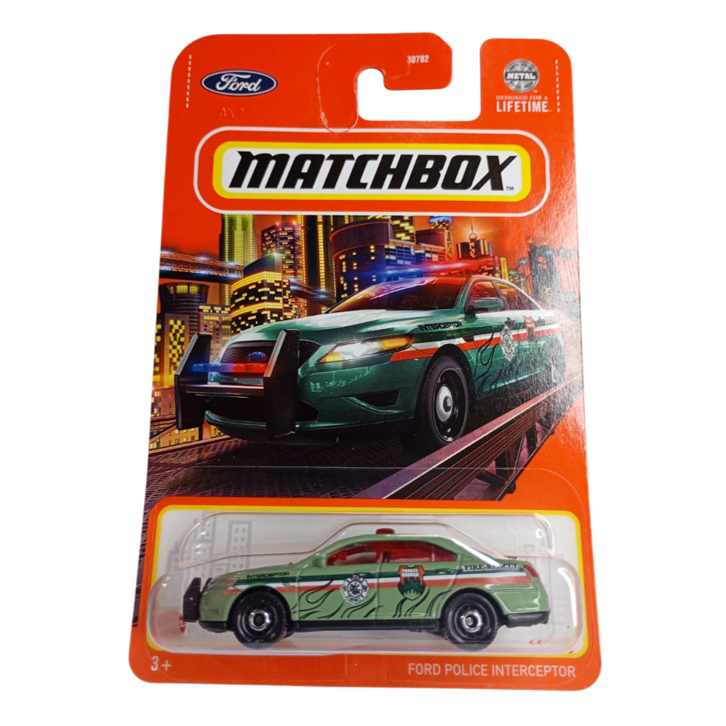 Carrinho Miniatura Matchbox Ford Police Interceptor Hvl69