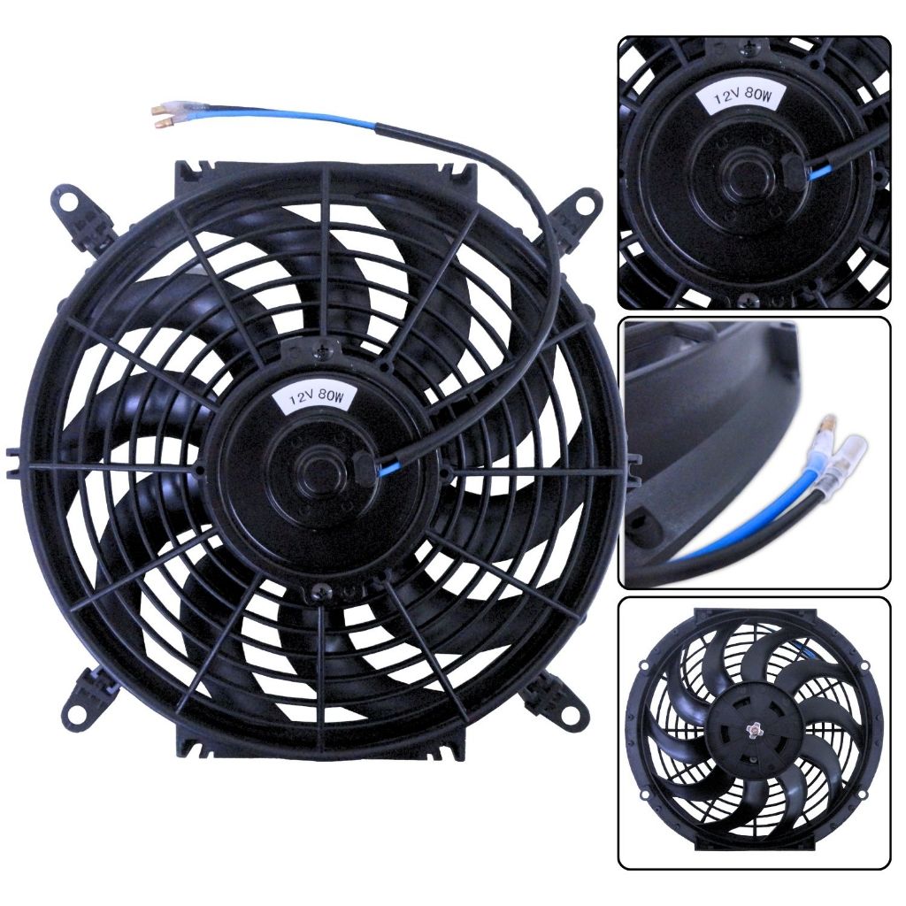 Eletroventilador Universal Pás em S de 12 polegadas - 12 V em Oferta na Shopee
