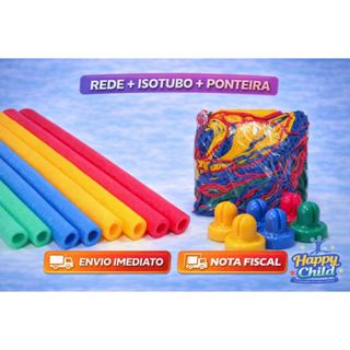 Kit Rede Cama Elástica 3,05M + 8 Isotubos + 8 Ponteiras em Oferta na Shopee