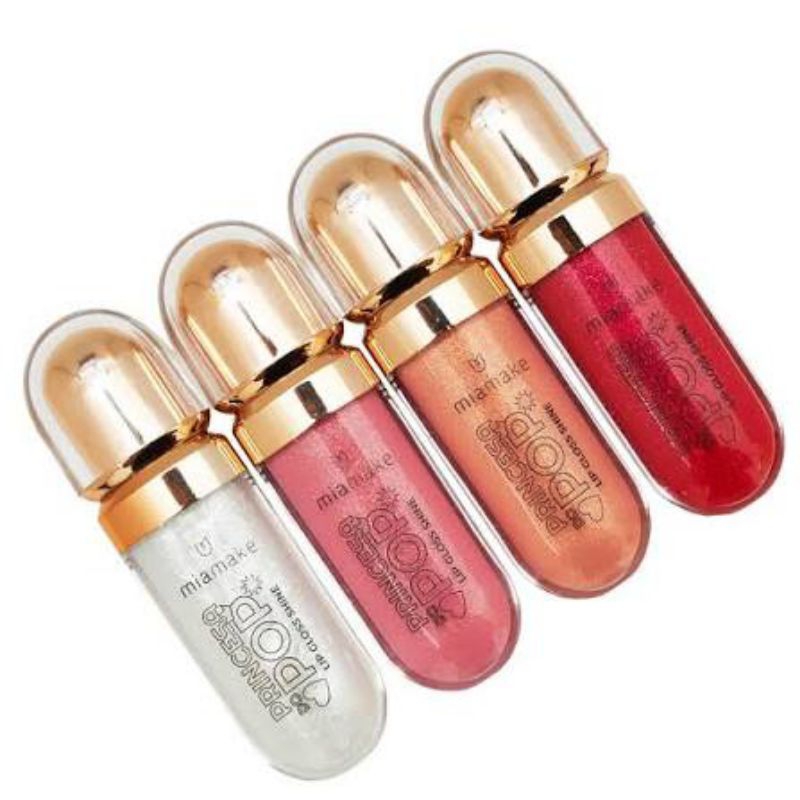 kit 4 Lip Gloss Shine Princesa Do Pop Miamake Inspiração Kiko