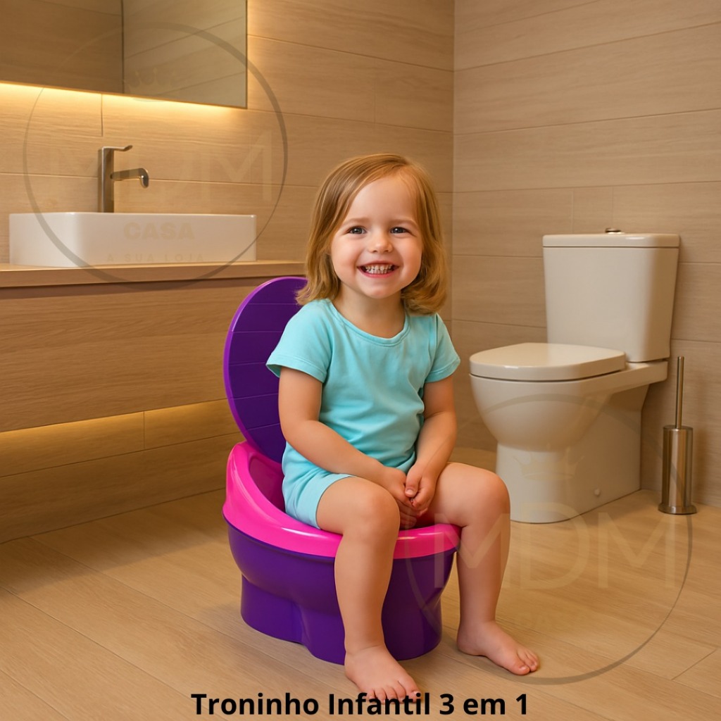 Penico Troninho Infantil 3 em 1 com Redutor de Acento Penico de Transição Desfraude em Oferta na Shopee