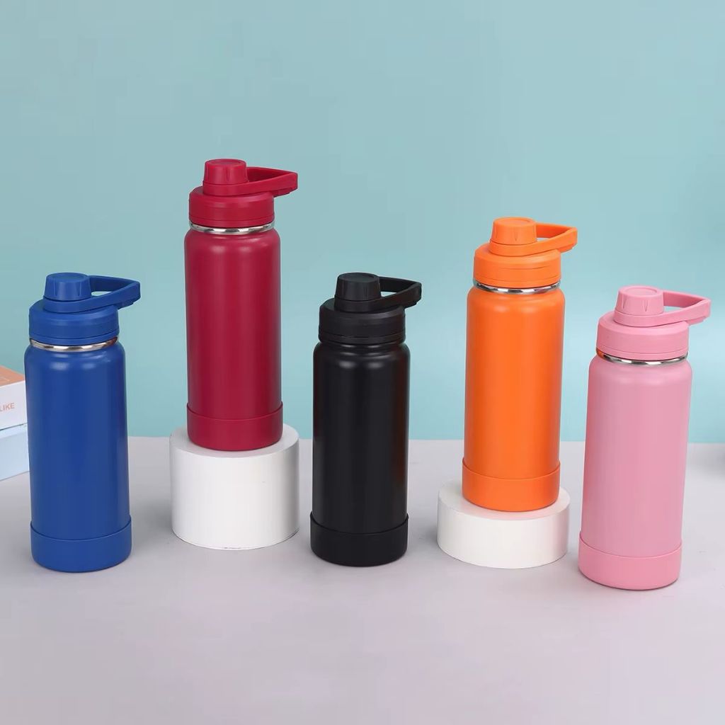 Garrafa Térmica Elegance aço Inox – Base da Mesma Cor – 350ml/550ml/800ml / 1L / 1,2L