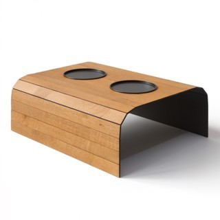 Esteira Braço Sofá Porta Copo Controle Celular MDF Madeira Capuccino Caramelo em Oferta na Shopee
