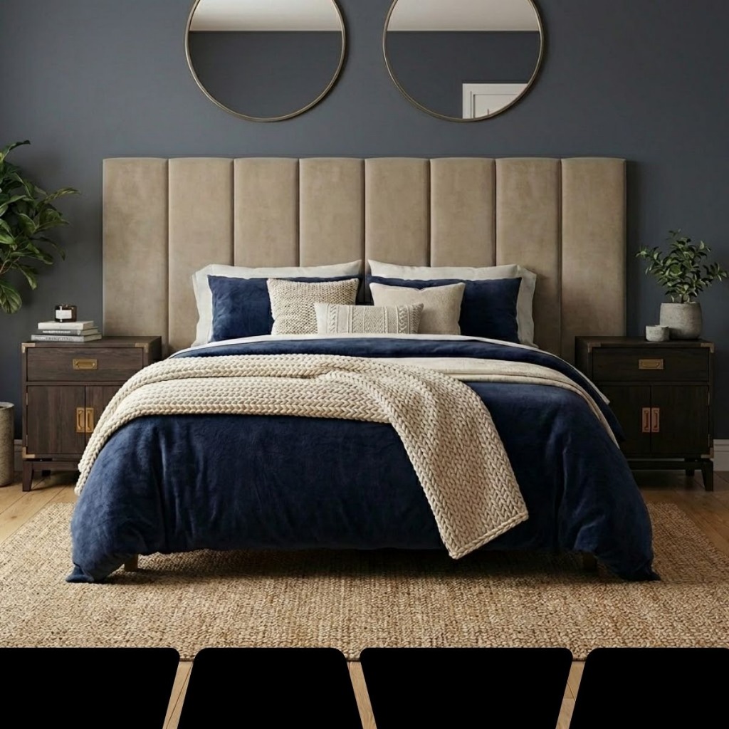 Kit com ate  Placas de Cabeceira Estofado Auto Colante Para Cama  Super King, Cama Box e Queen em Oferta na Shopee