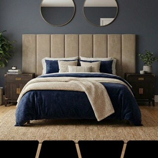 Kit de 5 ate 10   Placas de Cabeceira Estofado Auto Colante Para Cama  Super King, Cama Box e Queen em Oferta na Shopee