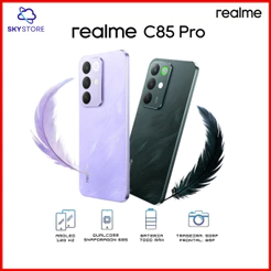 Realme C85 Pro 4G, 256GB + 8GB RAM, Processador Snapdragon™ 685, Câmera 50MP, Bateria 7000mAh Versão Global