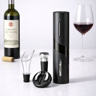 Abridor de Vinho Elétrico Pilha Saca Rolha Automático Portátil Moderno Presente Utilidade em Oferta na Shopee