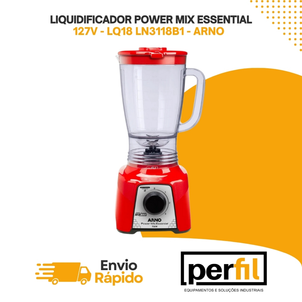 Liquidificador Arno Liquidificador 110 volts Liquidificador da Arno Liquidificador Vermelho 127v 2,4L