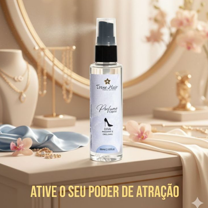 Perfume Capilar Diva Exala Poder e Confiança Feminino 60ml 30ml Queen - Diva - The Girl