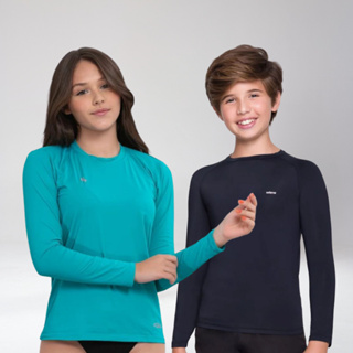 Camisa UV Infantil e Juvenil Unissex UV50+  Proteção Solar dos 2 aos 16 Anos em Oferta na Shopee