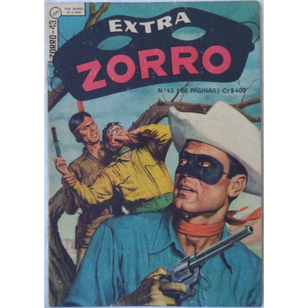 Hq/gibi Extra Zorro N° 43 Ebal Gibi Original de época