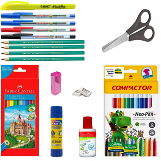 Kit Material Escolar Volta às Aulas 2 em Oferta na Shopee