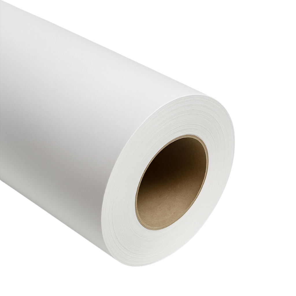 Bobina Papel CouchePara Eco-Solvente Plotter 610MMX50M 150G X3P